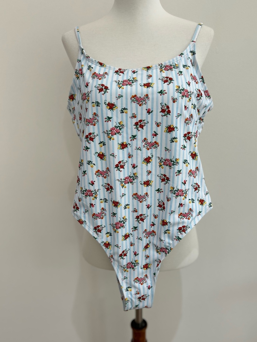 Cotton On Ditsy Floral Cheeky One Piece Swimsuit High Leg Cottagecore Size S NWT